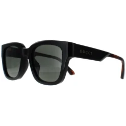 Gucci Gucci|Square^Sunglasses GG1670SK 001 Black with Havana Grey