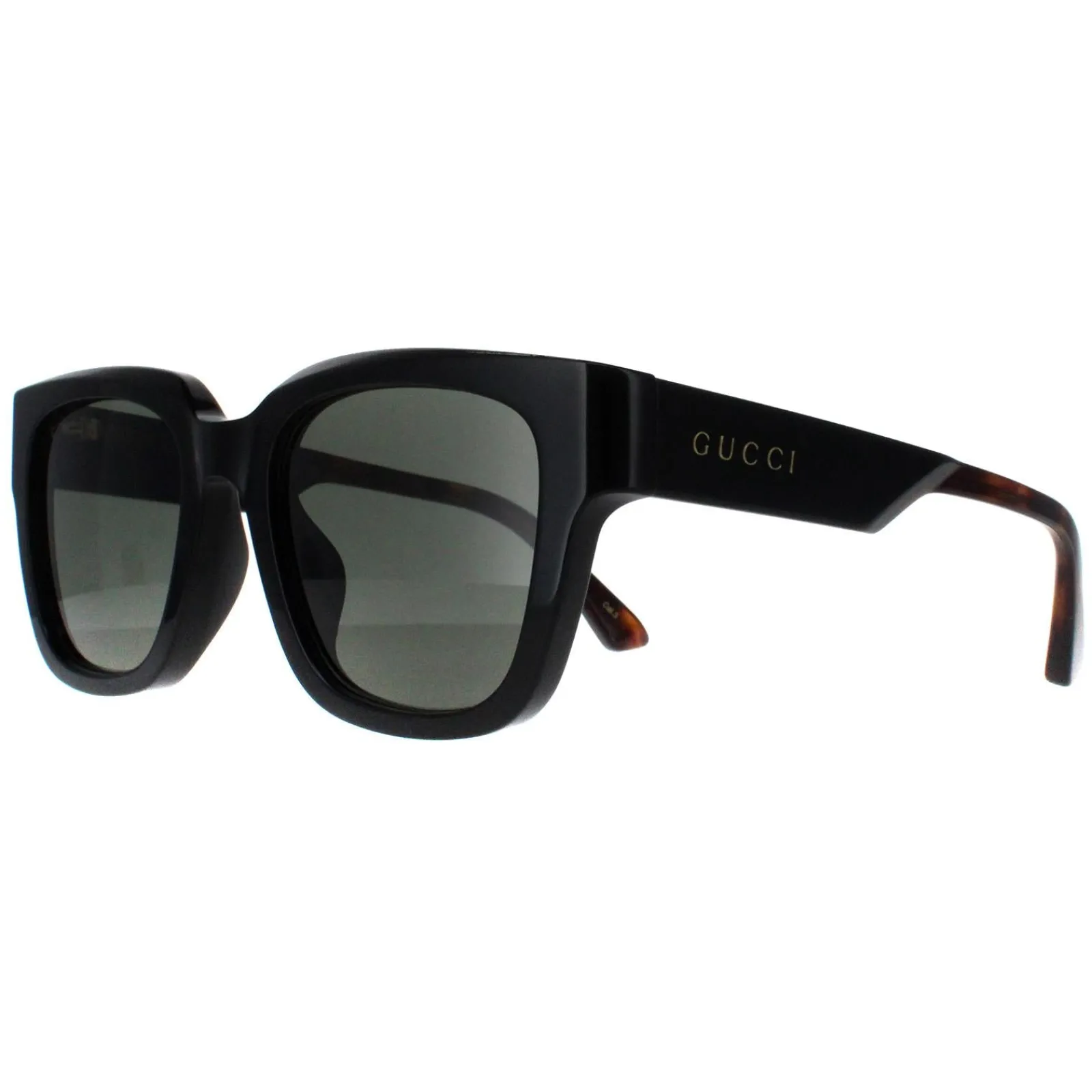 Gucci Gucci|Square^Sunglasses GG1670SK 001 Black with Havana Grey