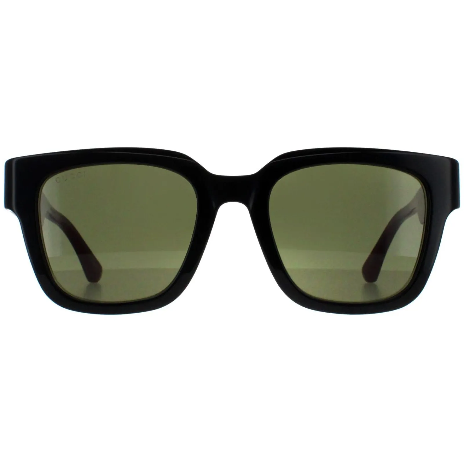 Gucci Gucci|Square^Sunglasses GG1670SK 005 Black with Green and Red Green