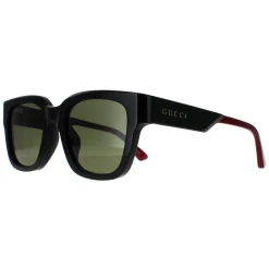 Gucci Gucci|Square^Sunglasses GG1670SK 005 Black with Green and Red Green