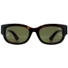 Gucci Gucci|Square^Sunglasses GG1667SK 002 Havana with Green and Red Green