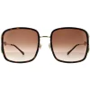 Gucci Rectangle^Sunglasses GG1016SK 003 Havana Brown