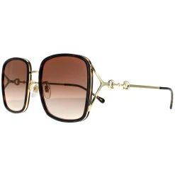 Gucci Rectangle^Sunglasses GG1016SK 003 Havana Brown