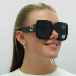 Gucci Gucci|Square^Sunglasses GG0053SN 001 Black Grey