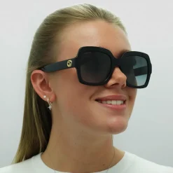 Gucci Gucci|Square^Sunglasses GG0036SN 001 Black Grey Gradient