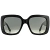 Gucci Gucci|Square^Sunglasses GG0141SN 001 Black Grey Gradient