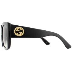 Gucci Gucci|Square^Sunglasses GG0141SN 001 Black Grey Gradient