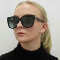 Gucci Gucci^Sunglasses GG0163SN 001 Black Grey Gradient