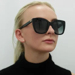 Gucci Gucci^Sunglasses GG0163SN 001 Black Grey Gradient