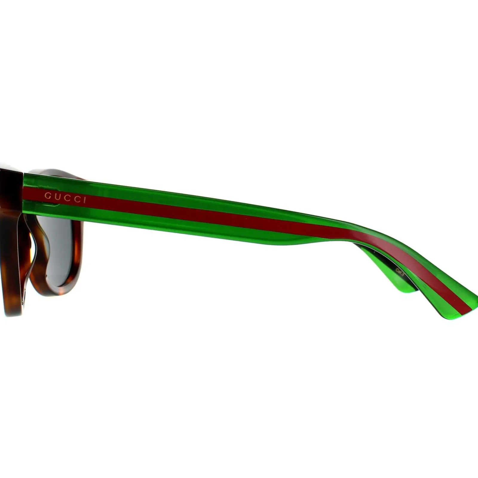 Gucci Gucci|Rectangle^Sunglasses GG0003SN 003 Havana Green Grey Grey