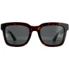 Gucci Gucci|Rectangle^Sunglasses GG0001SN 003 Havana Green Grey Grey