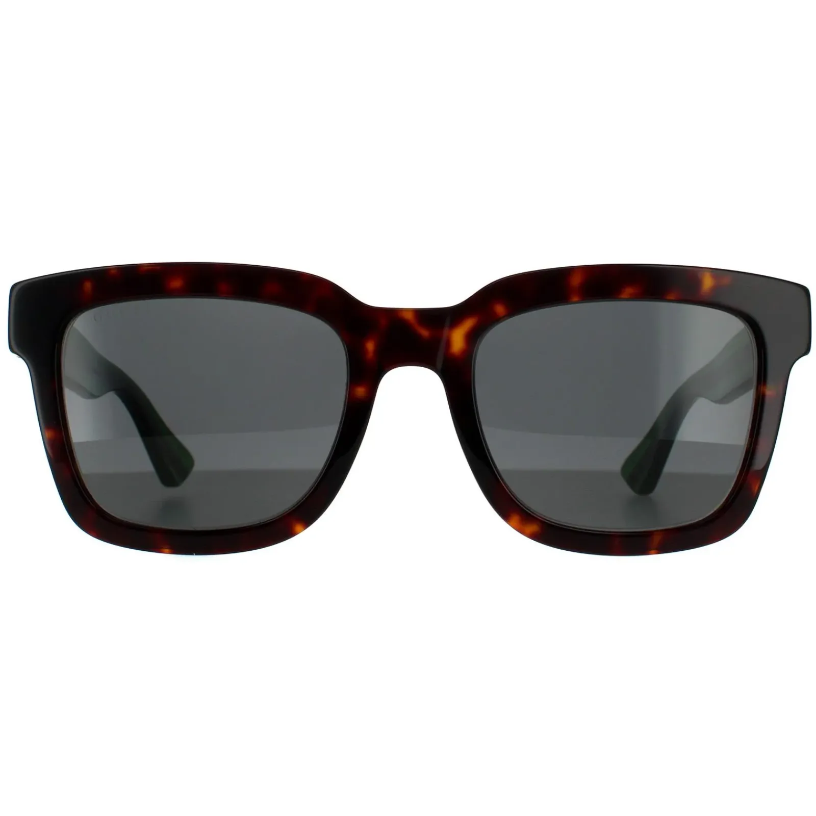 Gucci Gucci|Rectangle^Sunglasses GG0001SN 003 Havana Green Grey Grey