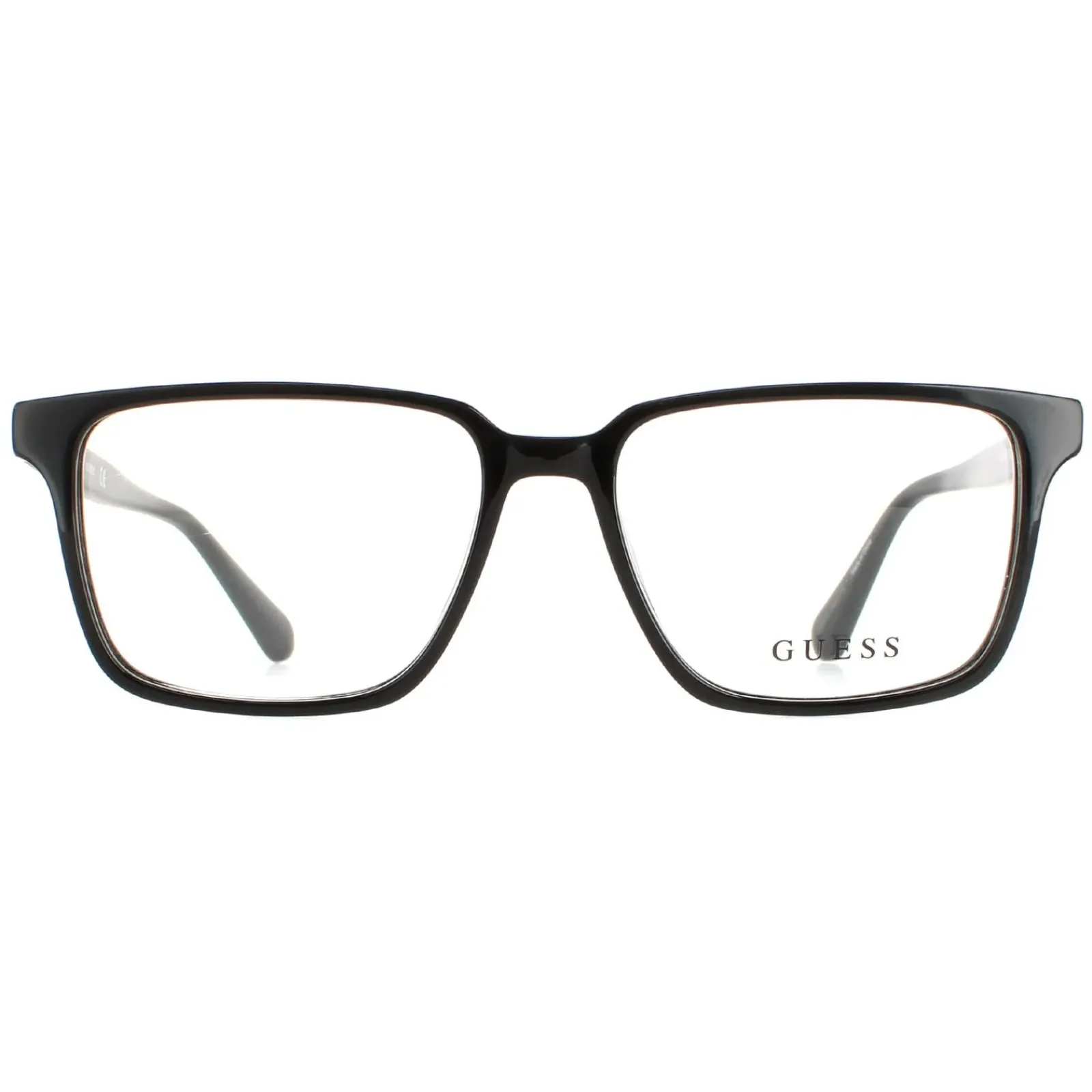 Guess Rectangle^Glasses Frames GU50047 001 Shiny Black Men