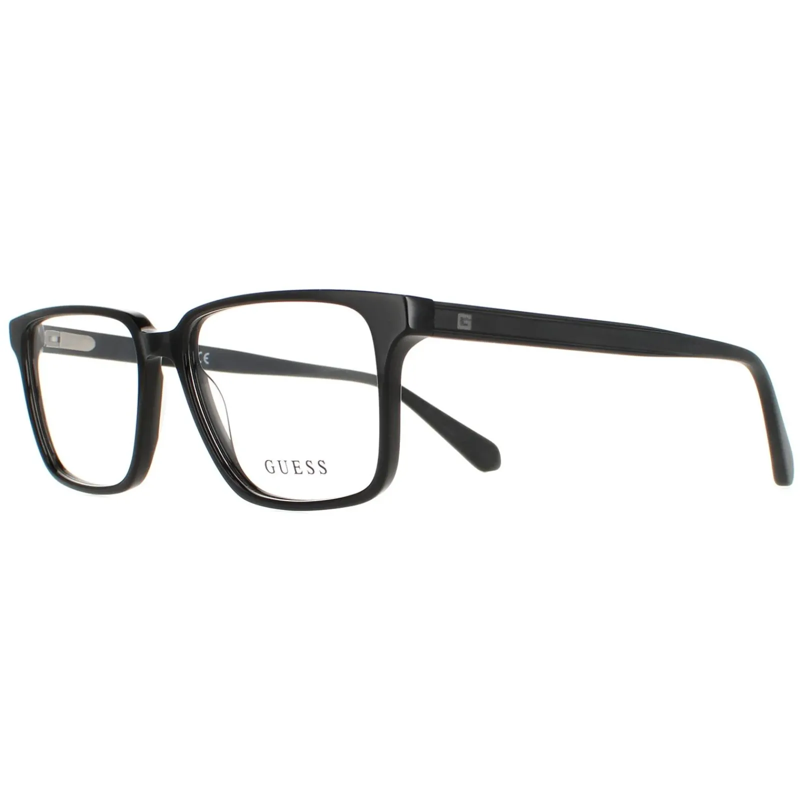 Guess Rectangle^Glasses Frames GU50047 001 Shiny Black Men