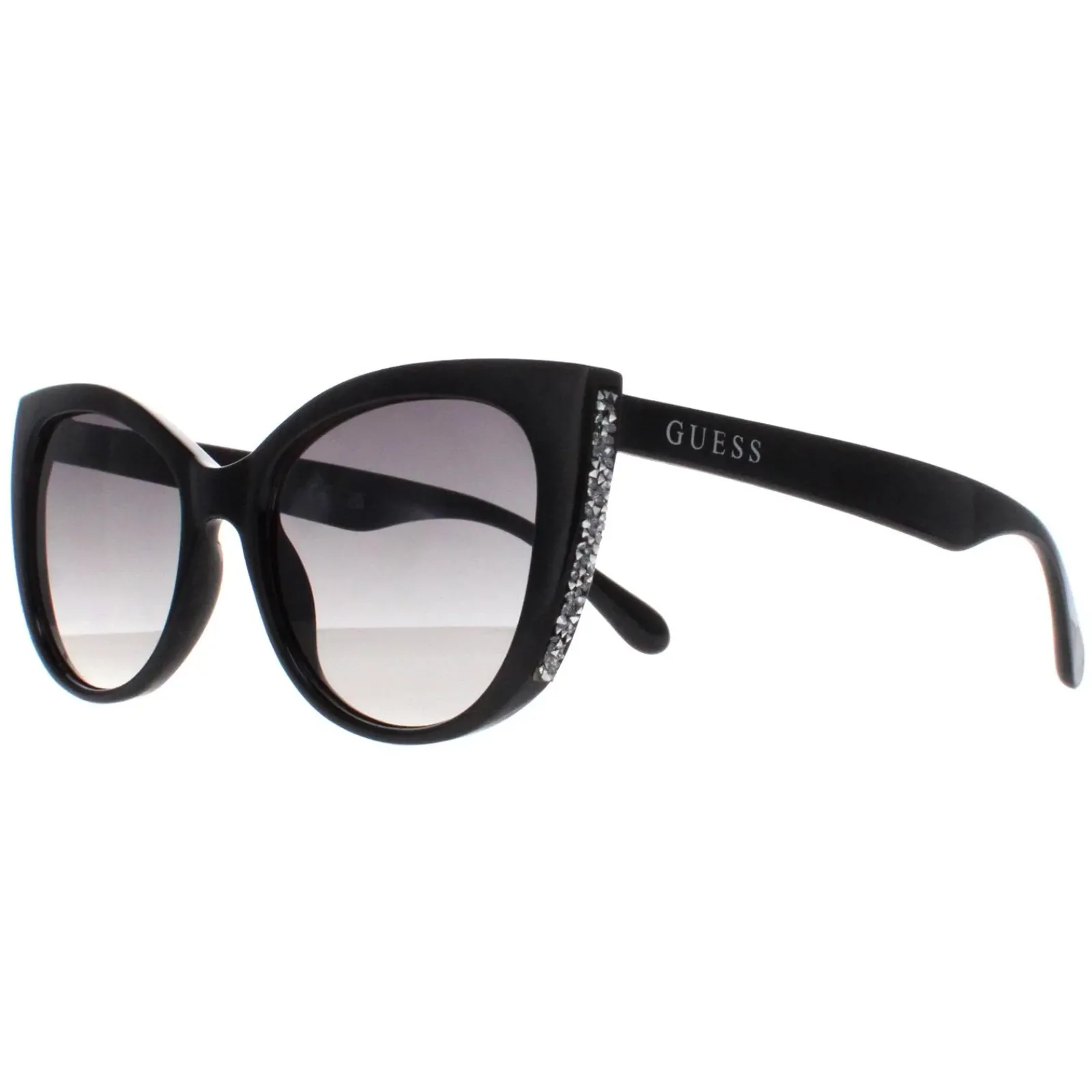 Guess Cat-Eye|Guess^Sunglasses GF0422 01B Shiny Black Smoke Gradient