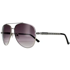 Guess Guess|Aviator^Sunglasses GF0356 10B Shiny Light Nickeltin Smoke Gradient