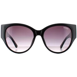 Guess Guess|Cat-Eye^Sunglasses GF6118 01B Shiny Black Smoke Gradient