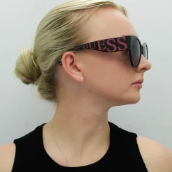 Guess Guess|Cat-Eye^Sunglasses GF6118 01B Shiny Black Smoke Gradient