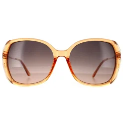 Guess Guess|Oval^Sunglasses GF0396 57B Shiny Beige Smoke Gradient
