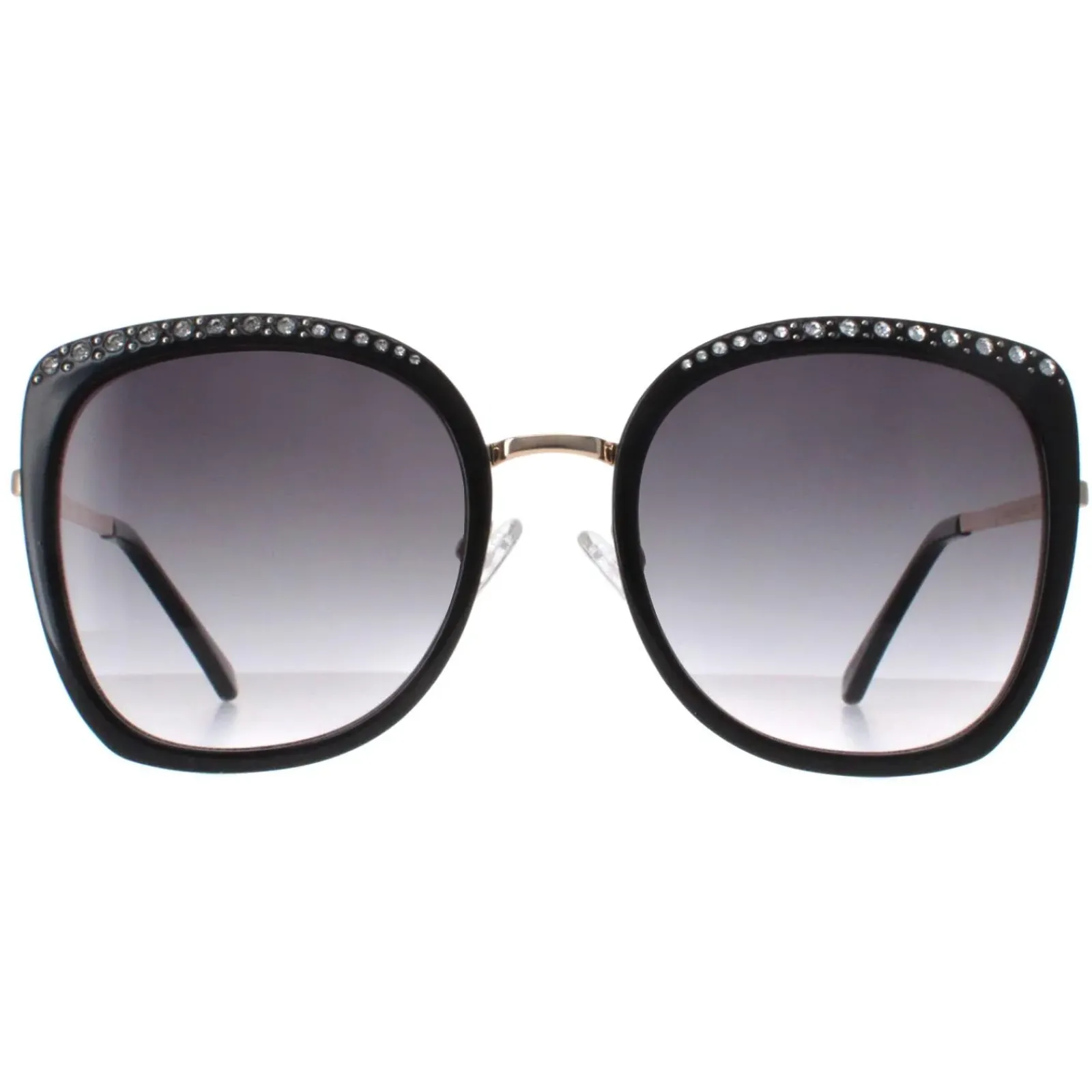 Guess Cat-Eye|Guess^Sunglasses GF0381 01B Shiny Black Smoke Gradient