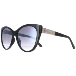 Guess Guess|Cat-Eye^Sunglasses GF6069 01B Shiny Black Smoke Gradient