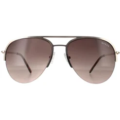 Guess Aviator^Sunglasses GF0224 32F Gold Brown Gradient