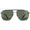 Guess Guess|Aviator^Sunglasses GF0230 10N Shiny Light Nickeltin Green