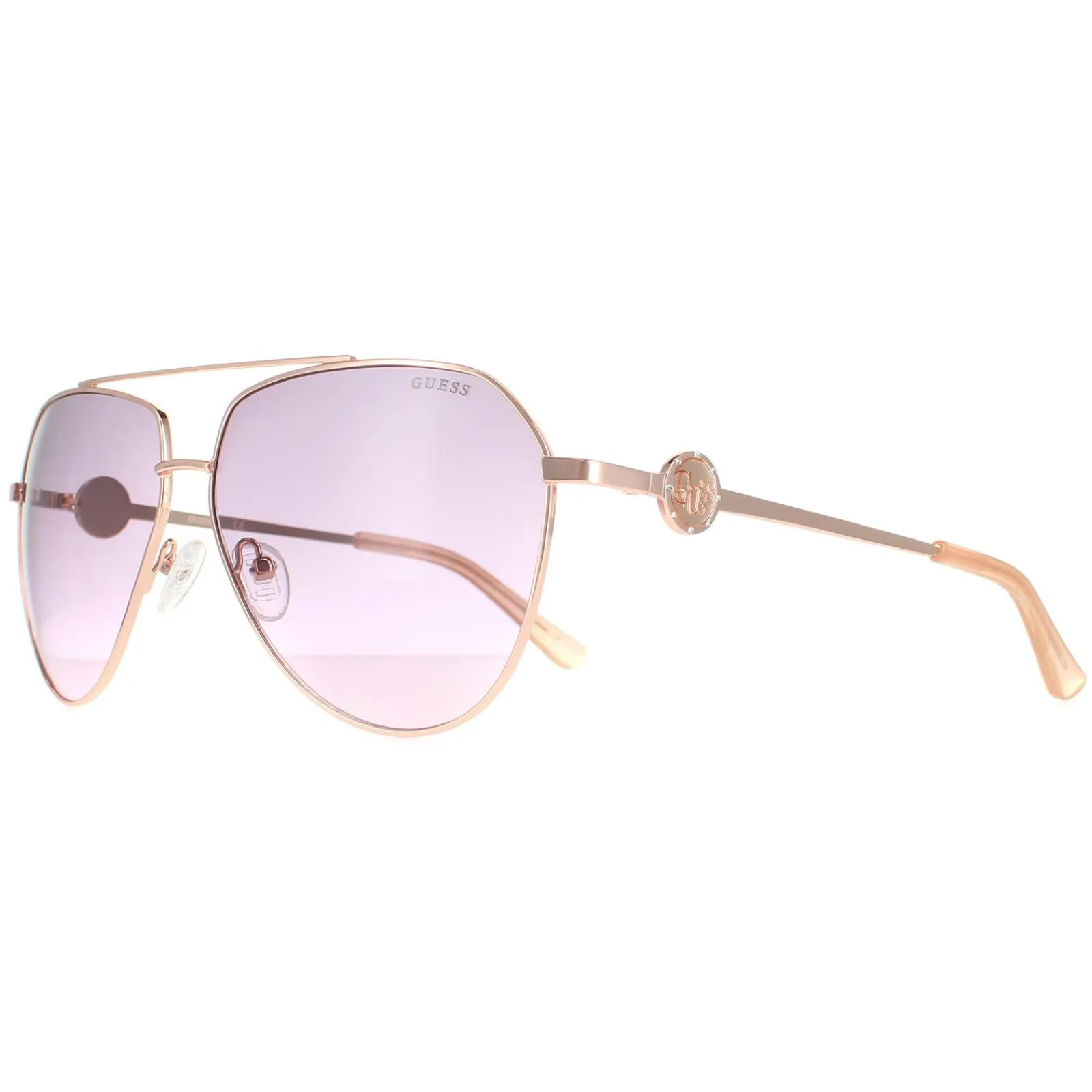 Guess Guess|Aviator^Sunglasses GF6140 28T Shiny Rose Gold Bordeaux Gradient