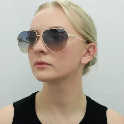 Guess Guess|Aviator^Sunglasses GF6140 32W Gold Blue Gradient