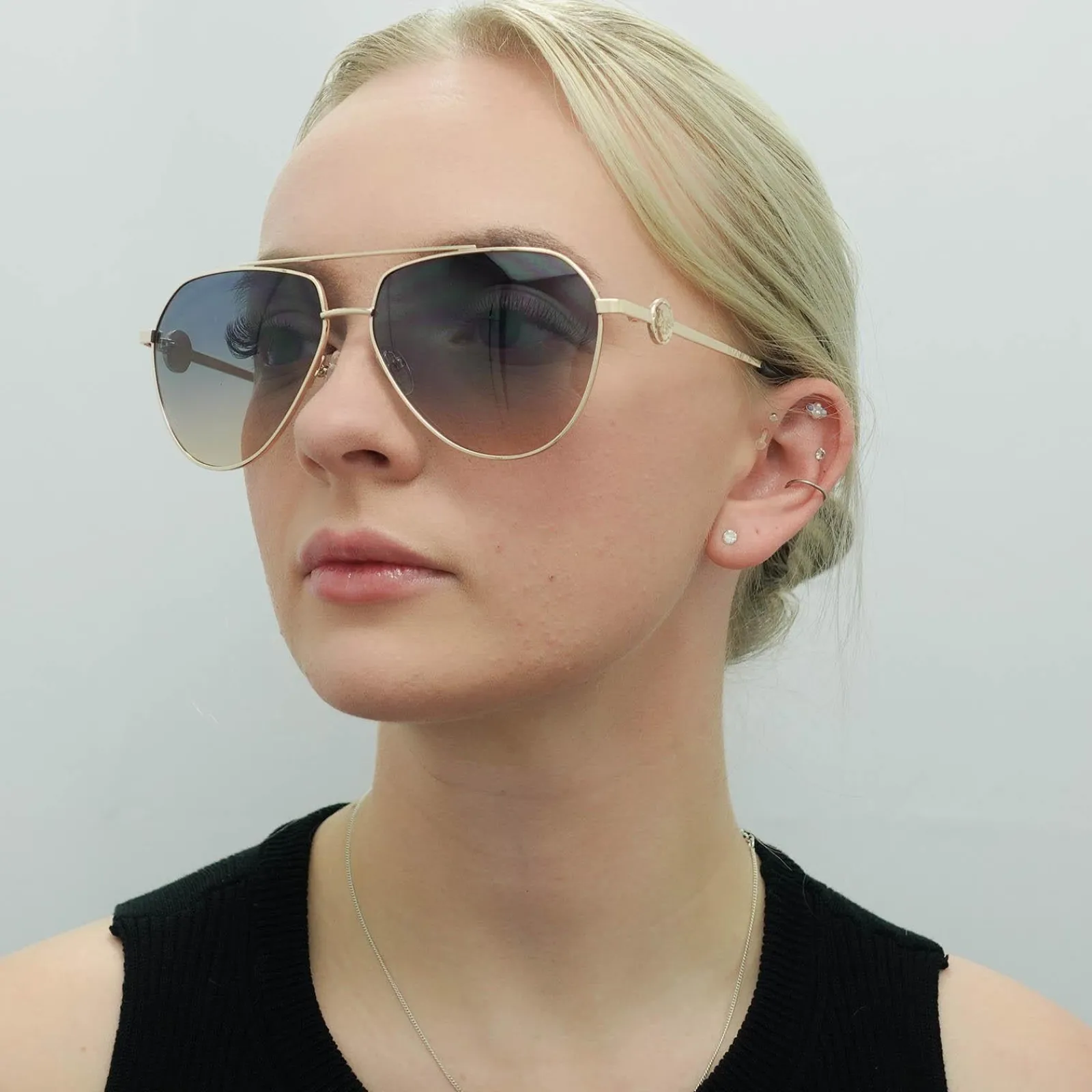 Guess Guess|Aviator^Sunglasses GF6140 32W Gold Blue Gradient