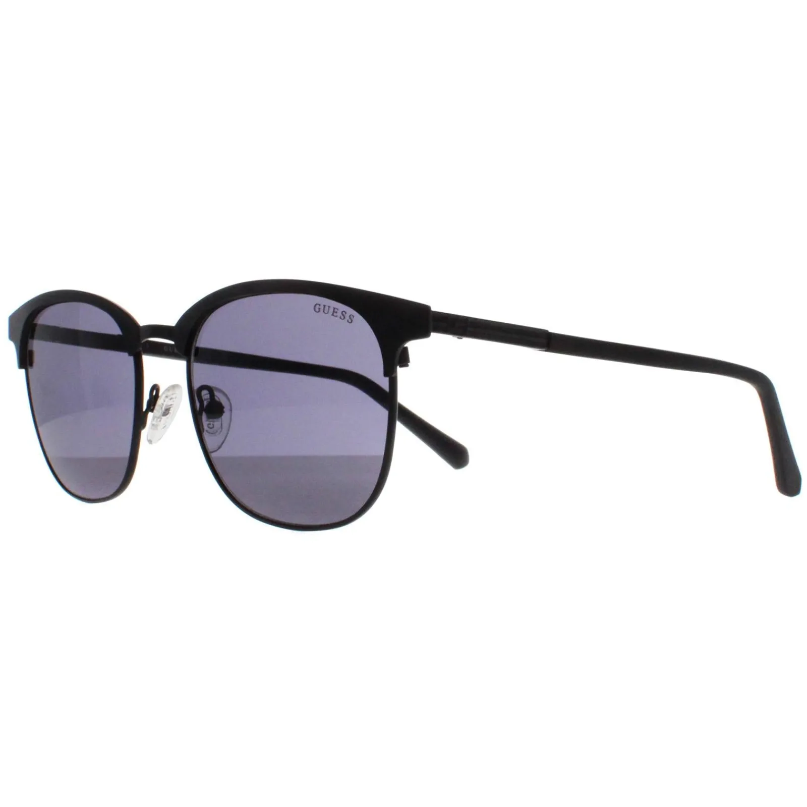 Guess Guess|Semi Rimless^Sunglasses GU00052 02A Matte Black Smoke Grey