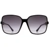 Guess Guess|Square^Sunglasses GU7812 01B Shiny Black Smoke Gradient