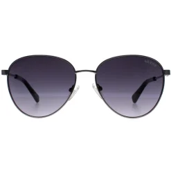 Guess Guess|Round^Sunglasses GU8257 08B Shiny Gunmetal Smoke Gradient