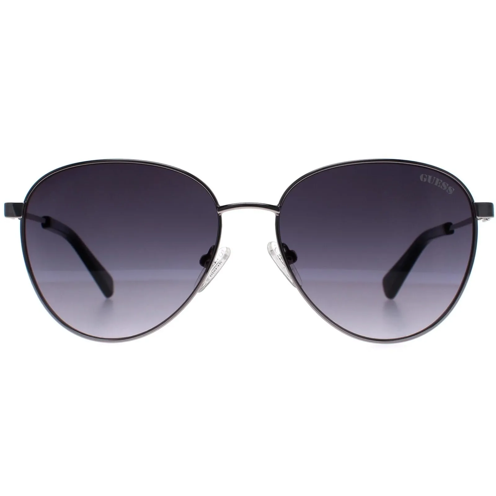 Guess Guess|Round^Sunglasses GU8257 08B Shiny Gunmetal Smoke Gradient