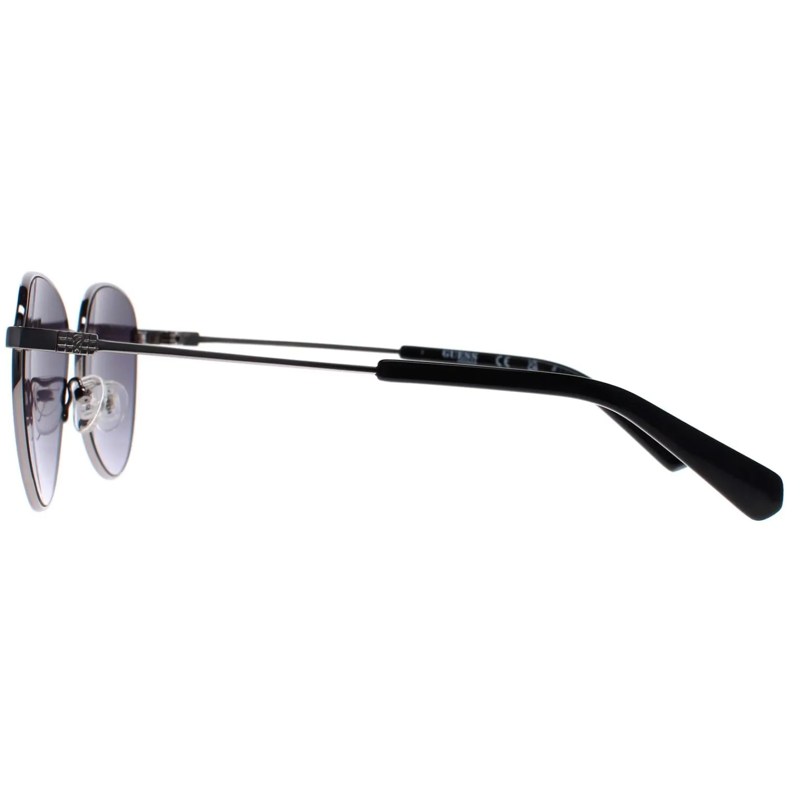 Guess Guess|Round^Sunglasses GU8257 08B Shiny Gunmetal Smoke Gradient