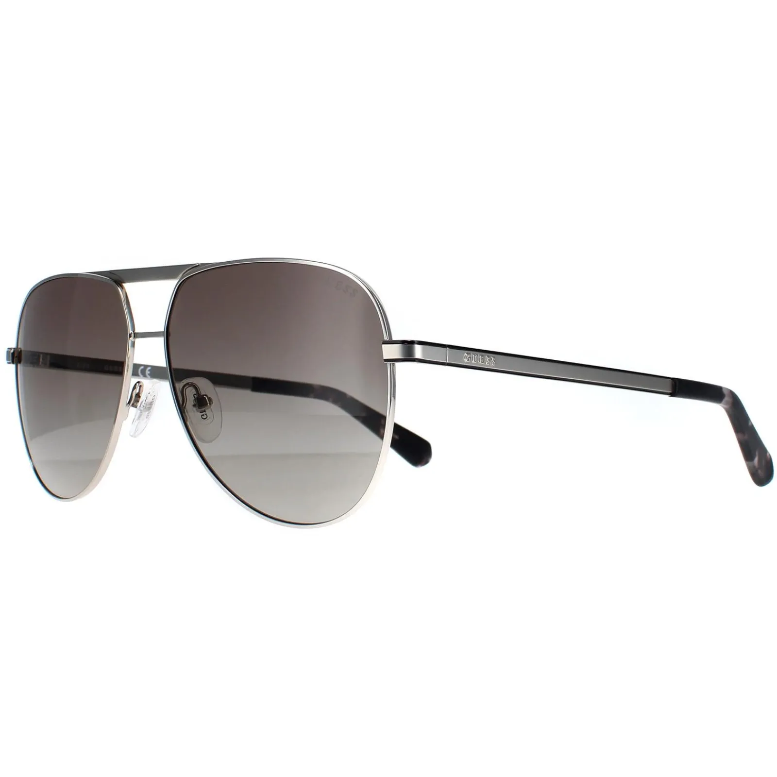 Guess Guess|Aviator^Sunglasses GU00027 10B Shiny Light Nickeltin Smoke Gradient