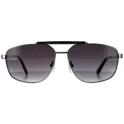 Guess Guess|Aviator^Sunglasses GU00054 06B Shiny Dark Nickeltin Smoke Grey Gradient