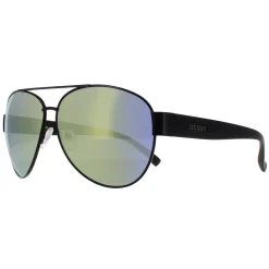 Guess Aviator^Sunglasses GU6830 02Q Black Grey Mirror