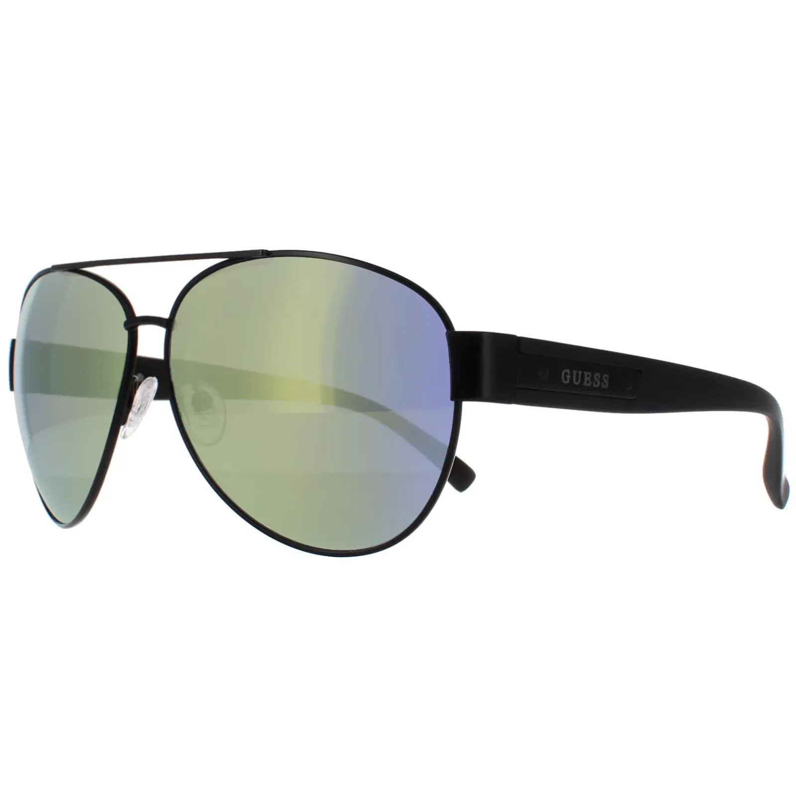 Guess Aviator^Sunglasses GU6830 02Q Black Grey Mirror