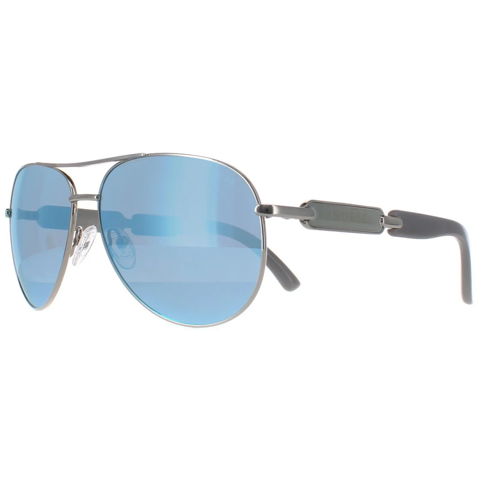 Guess Guess|Aviator^Sunglasses GU7295 06X Shiny Dark Nickeltin Blue Mirror