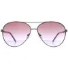 Guess Guess|Aviator^Sunglasses GU7470-S 10Z Shiny Silver With Crystal Stones Violet