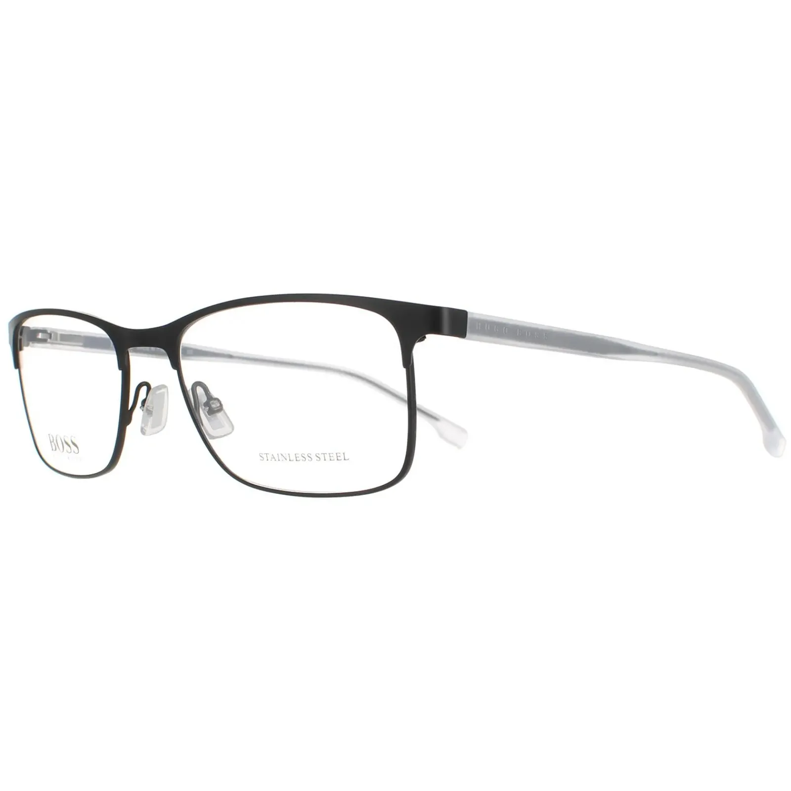 Hugo Boss Rectangle|Hugo Boss^Glasses Frames BOSS 0967/IT 003 Matte Black Men