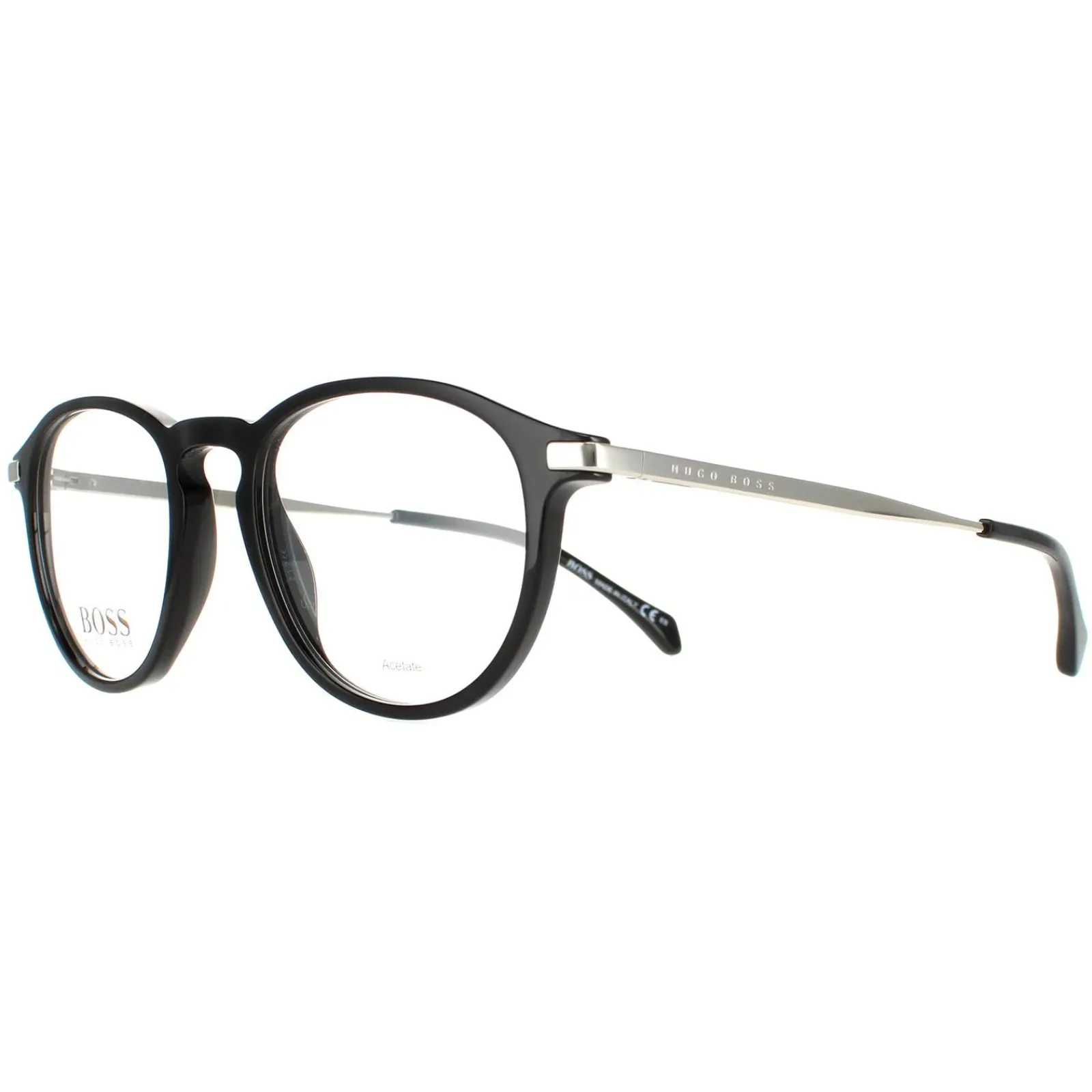 Hugo Boss Round|Hugo Boss^Glasses Frames BOSS 1093/IT 807 Black Men
