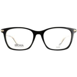 Hugo Boss Square|Square^Glasses Frames BOSS 1269 2M2 Black Gold Men Women