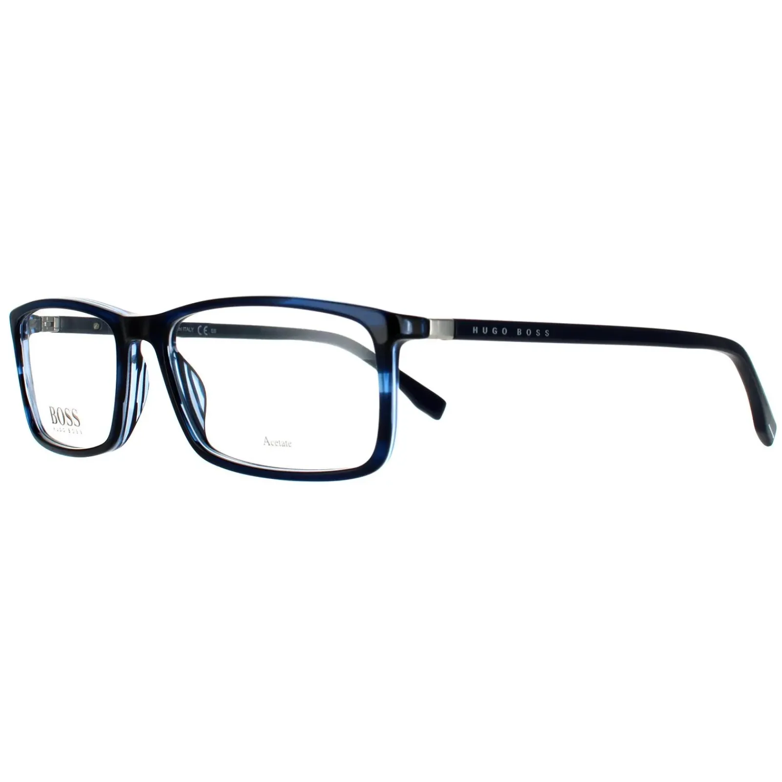 Hugo Boss Hugo Boss^Glasses Frames BOSS 0680/IT 38I Blue Horn Men