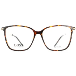 Hugo Boss Square|Hugo Boss^Glasses Frames BOSS 1330 086 Havana Gold Women