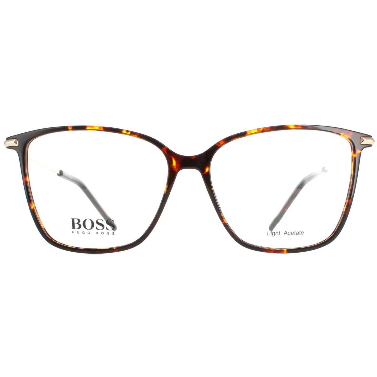 Hugo Boss Square|Hugo Boss^Glasses Frames BOSS 1330 086 Havana Gold Women