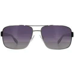 Hugo Boss Polarised|Wrap^Sunglasses 0521 OFR WJ Ruthenium Grey Gradient Polarized