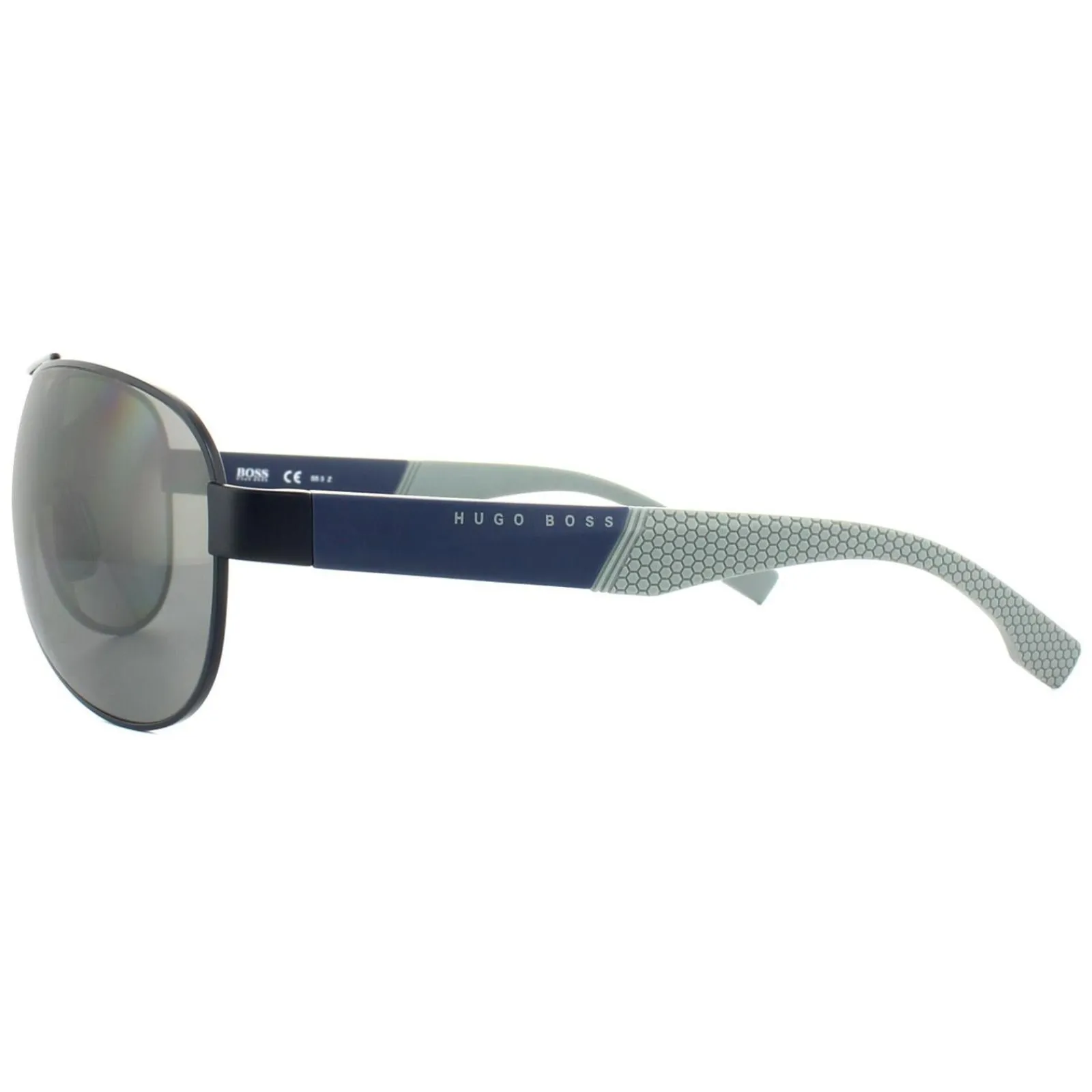 Hugo Boss Polarised^Sunglasses 0915 1XS 6H Blue Grey Silver Mirror Polarized
