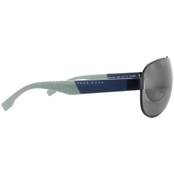 Hugo Boss Polarised^Sunglasses 0915 1XS 6H Blue Grey Silver Mirror Polarized